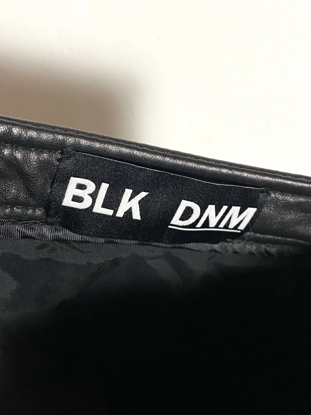 BLK DNM Leather Shorts
